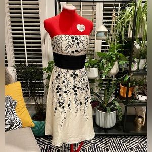 White House Black Market Embroidered Semiformal Mini